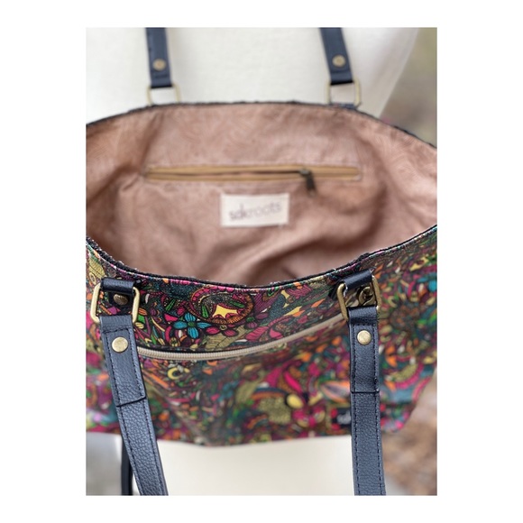 SOLD Sakroots Boho Tote Bag Purse Floral Print - Picture 6 of 16